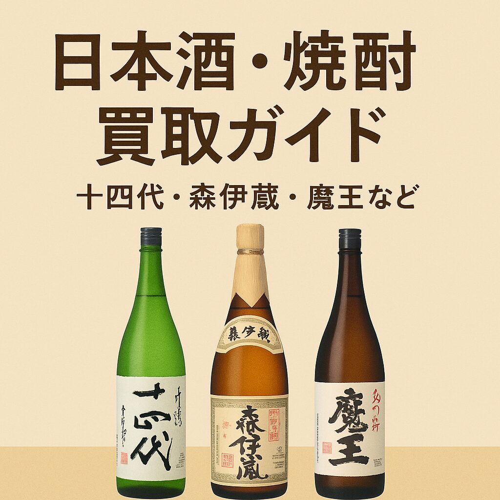 日本酒・焼酎買取ガイド｜十四代・森伊蔵・魔王など