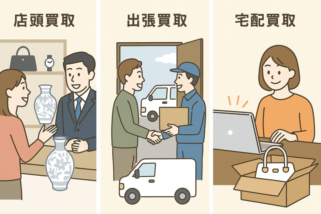 店頭買取・出張買取　宅配買取