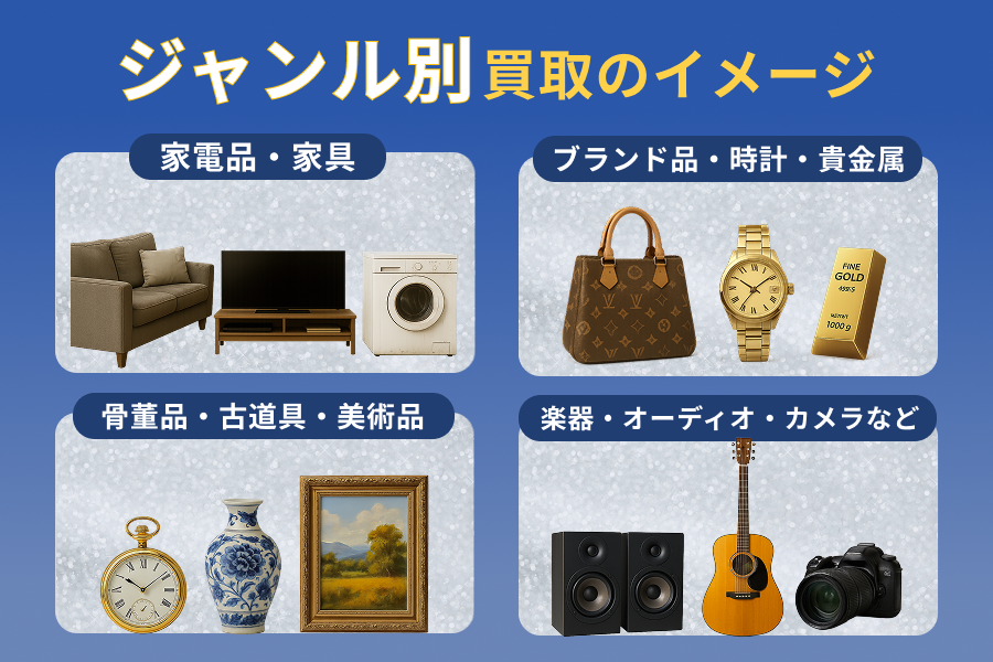 ジャンル別買取イメージ