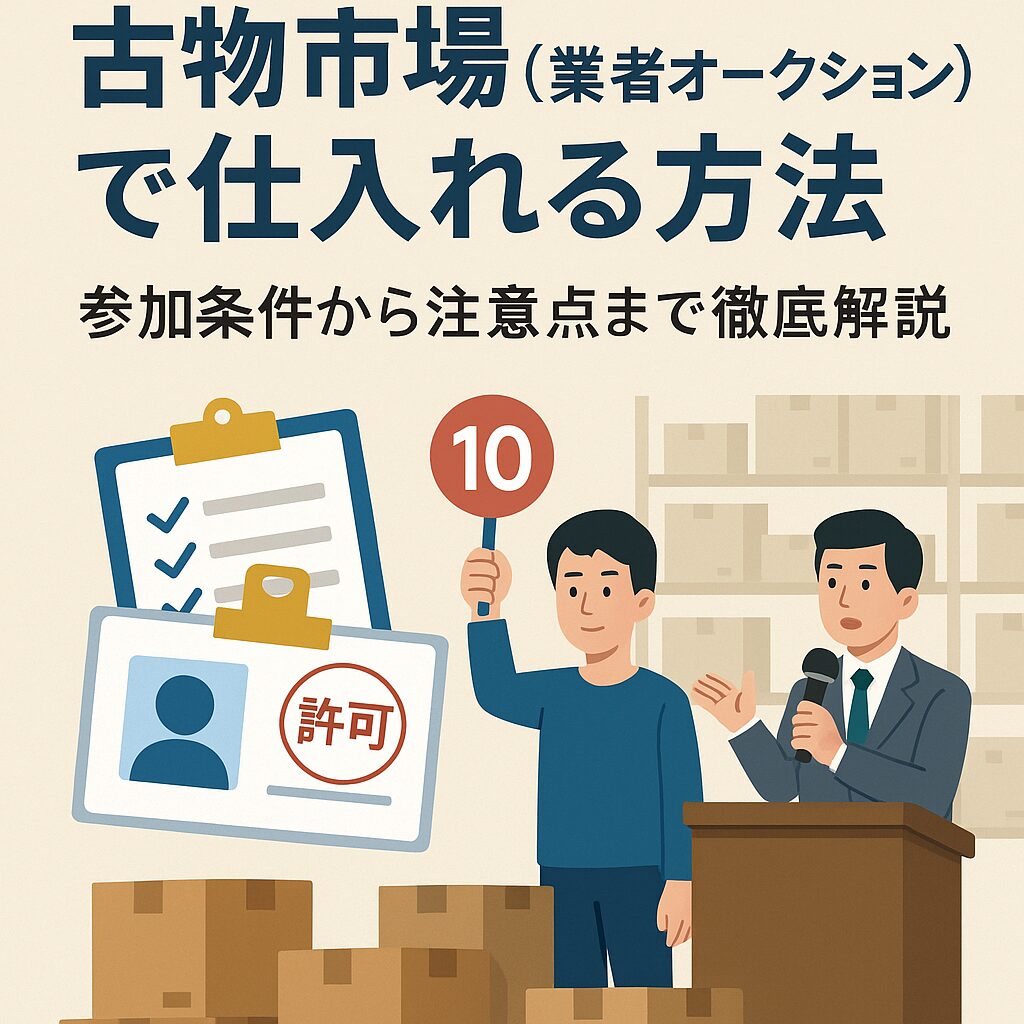 古物市場（業者オークション）で仕入れる方法｜参加条件から注意点まで徹底解説