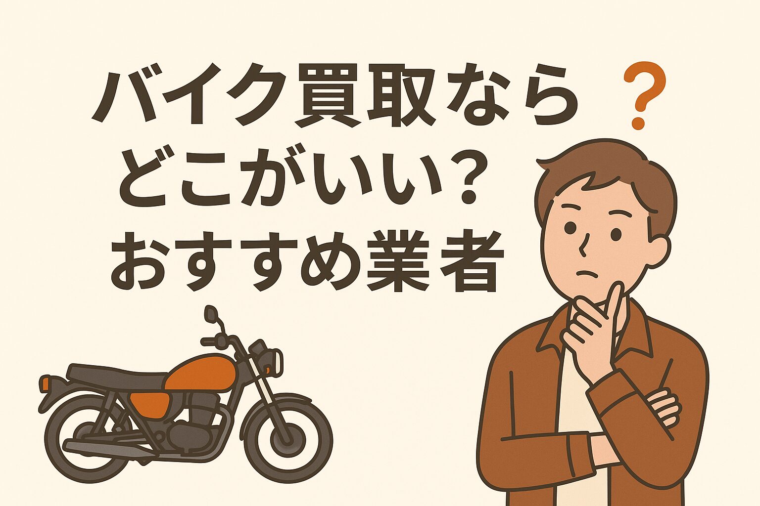 バイク買取ならどこがいい ？おすすめ業者【5選】、高く売るコツもお教えします